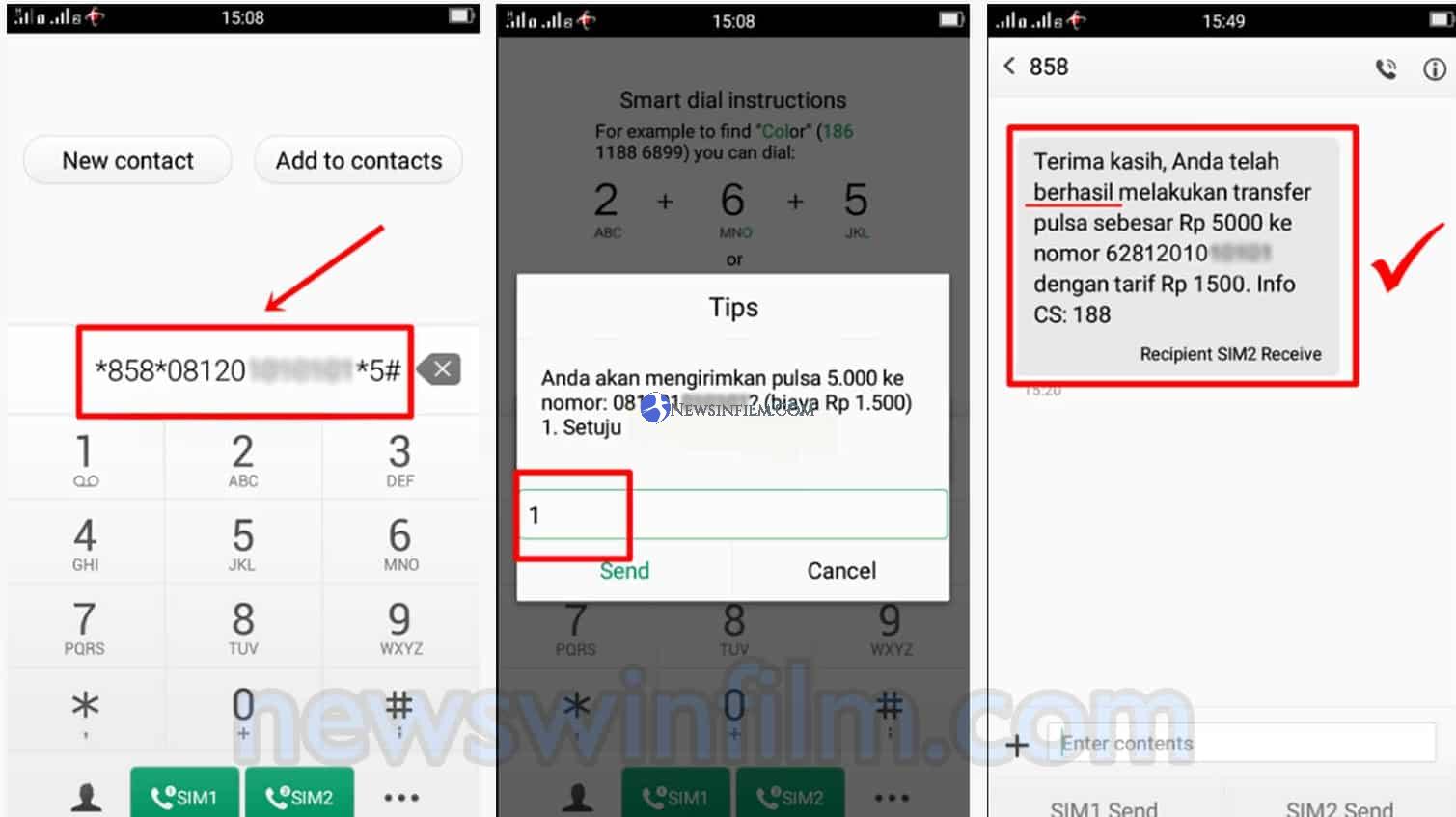 Cara Transfer Pulsa Telkomsel/Simpati