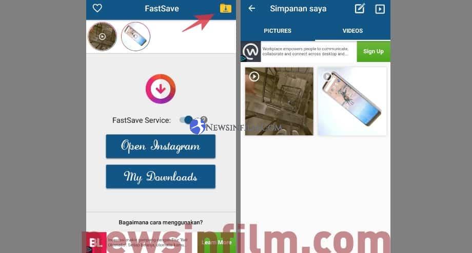 cara download video instagram dengan aplikasi