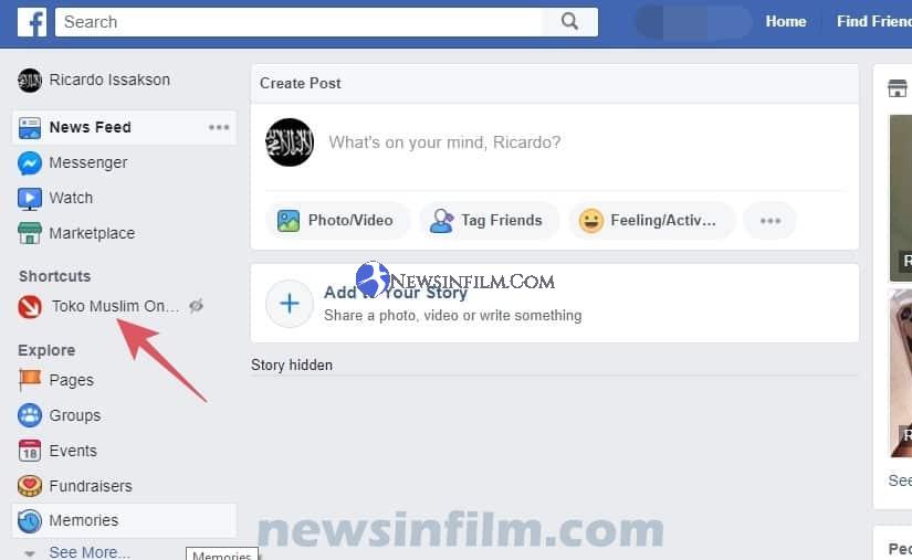cara menghapus halaman facebook di pc