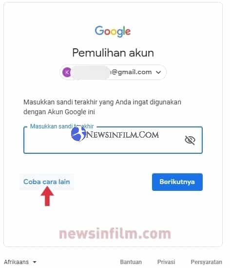 lupa password gmail sendiri di android