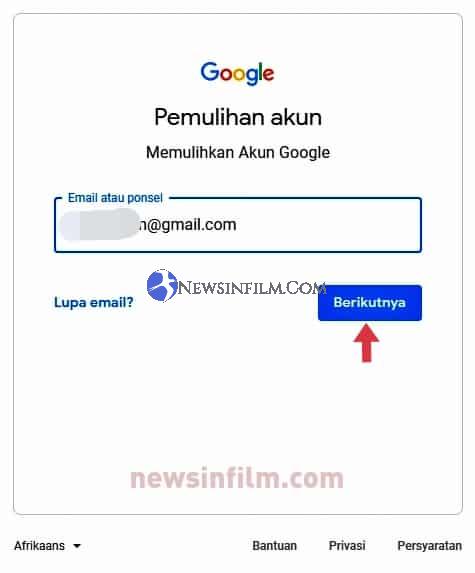 Lupa Password gmail