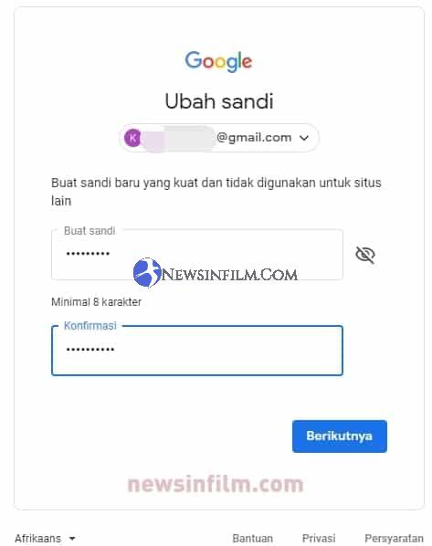 lupa password gmail hp hilang