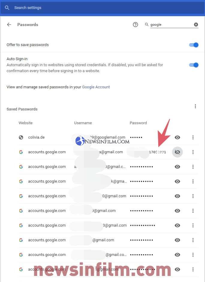 Cara Melihat Password Gmail lewat chrome