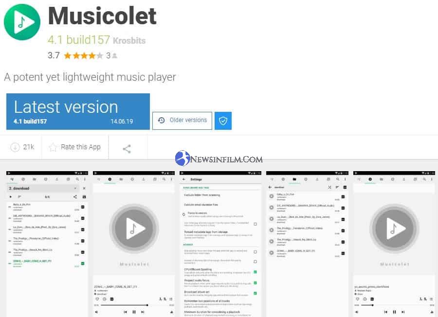 aplikasi pemutar musik android tanpa iklan