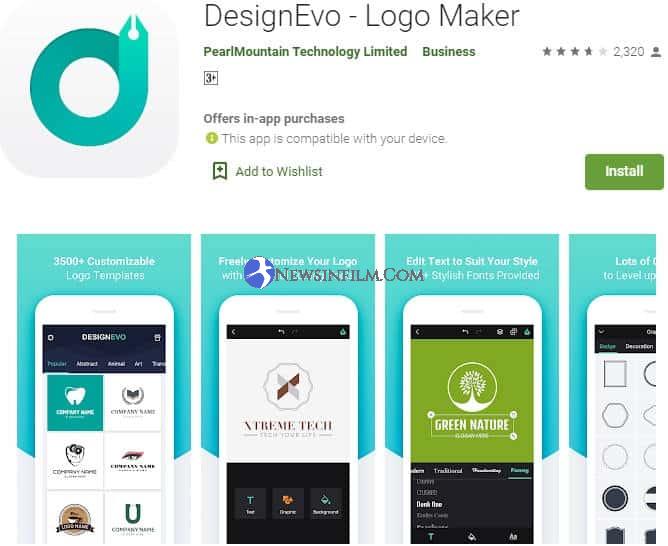 aplikasi DesignEvo – Logo Maker