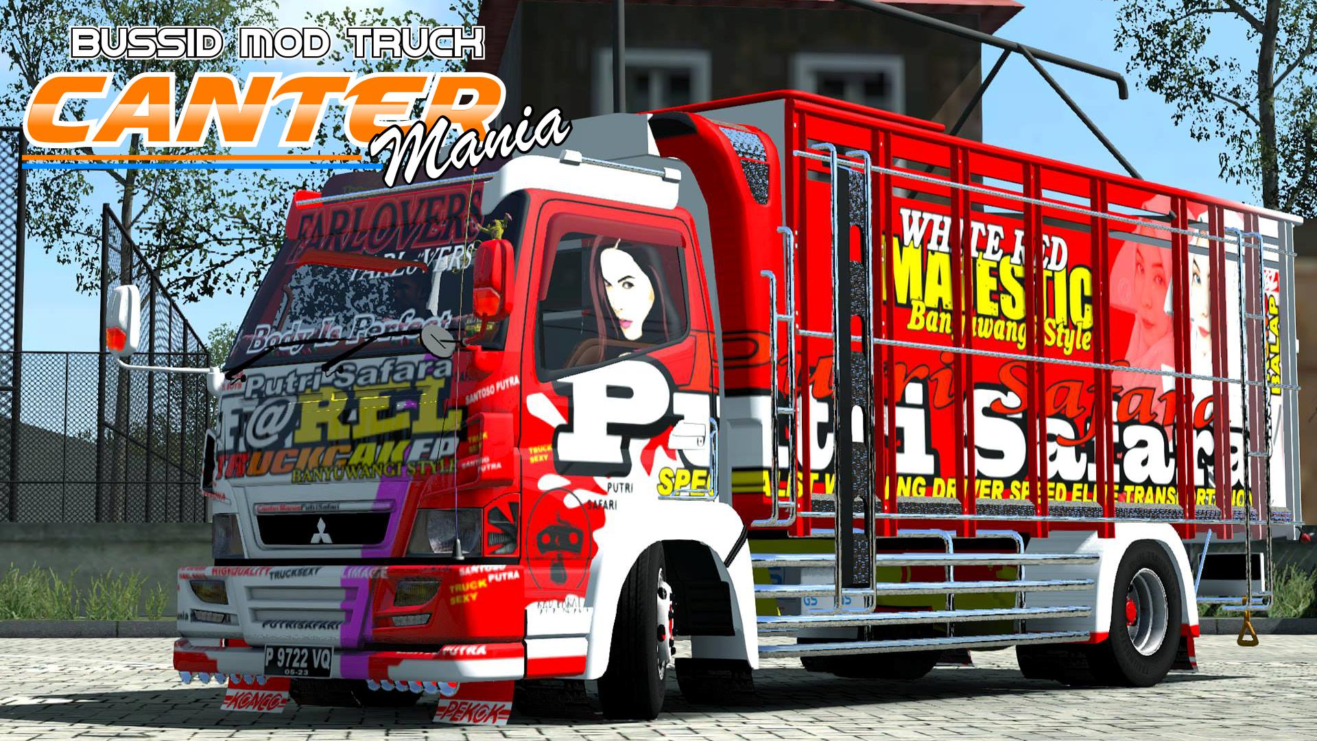 BUSSID Truck Mod Canter & Livery