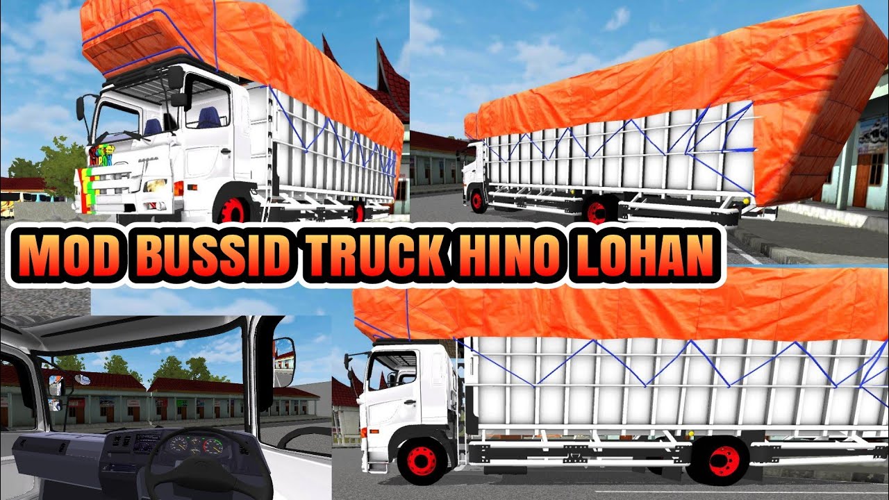 Download Mod Bussid Truck Hino Lohan, Terpal Pasir, Gandeng