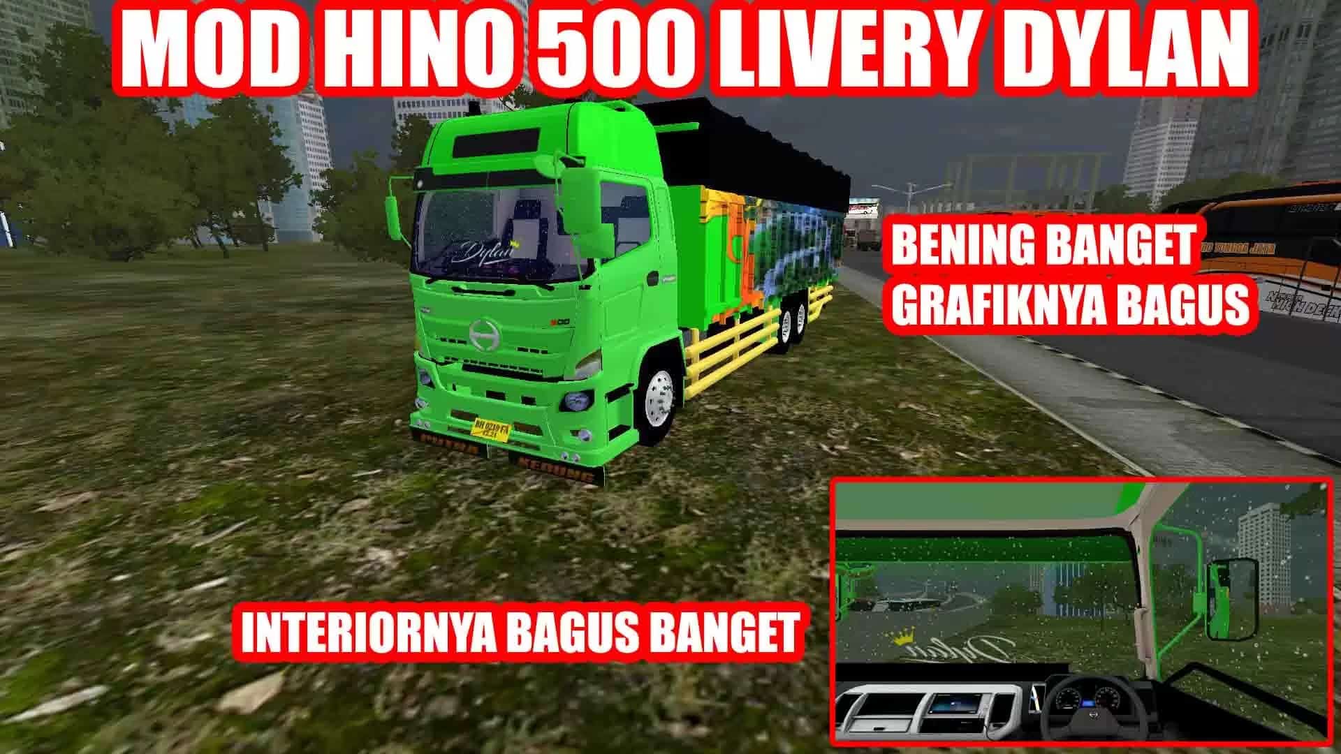 Download Mod Bussid Truck Hino Lohan, Terpal Pasir, Gandeng